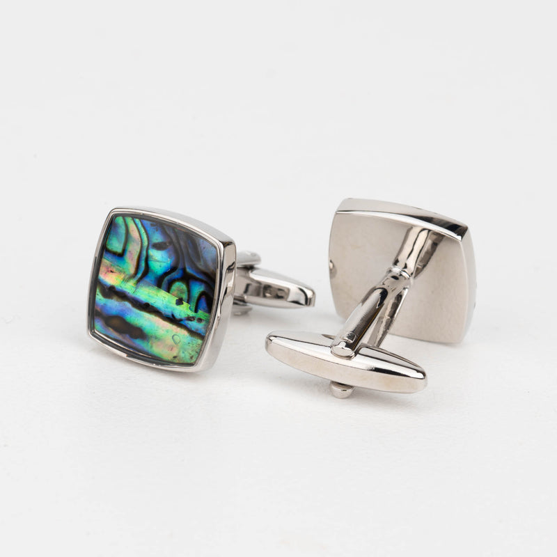 Square Abalone Shell Cufflink