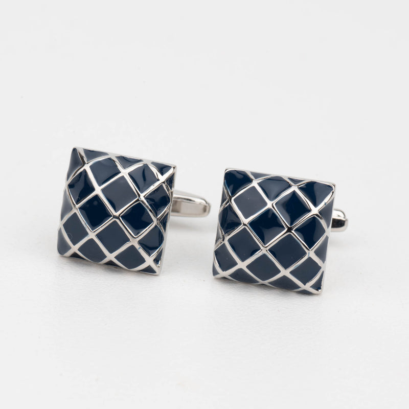 Enamel Geometry Cufflink