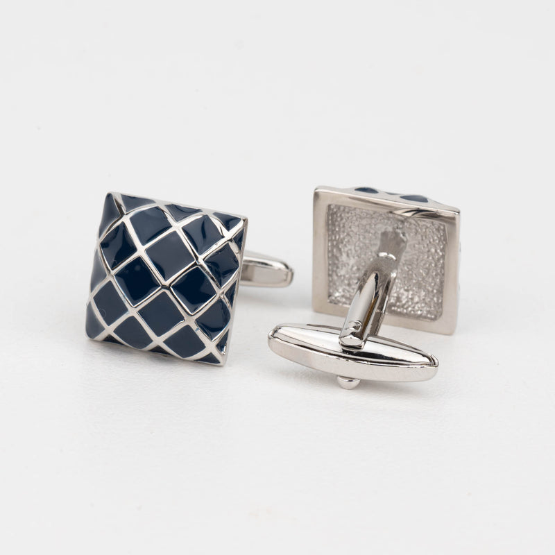 Enamel Geometry Cufflink