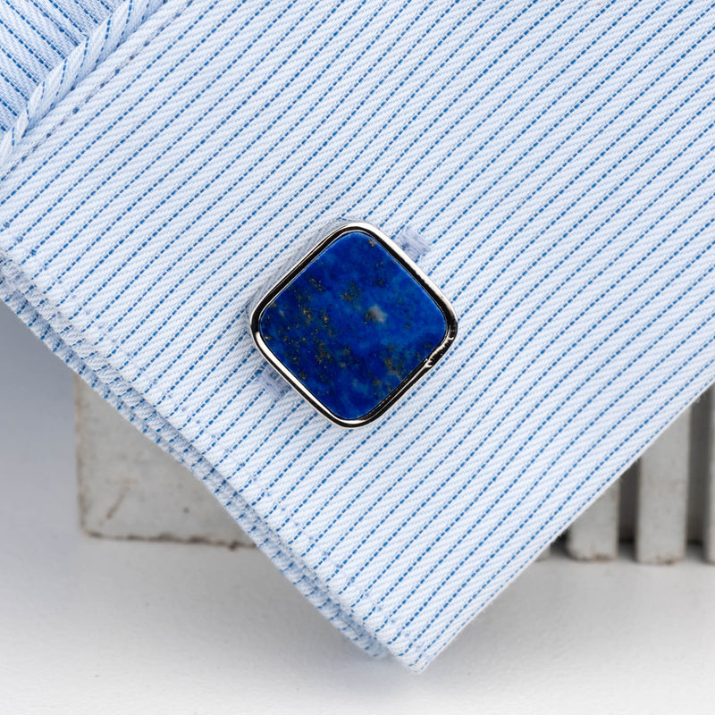 Square Lapis Lazuli Cufflinks