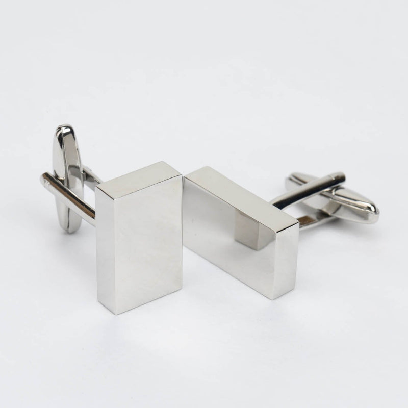 Rectangle Metal Block Cufflinks