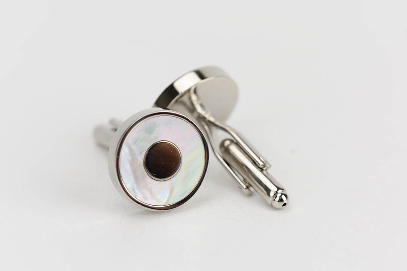 Donut Mother of Pearl Cufflinks