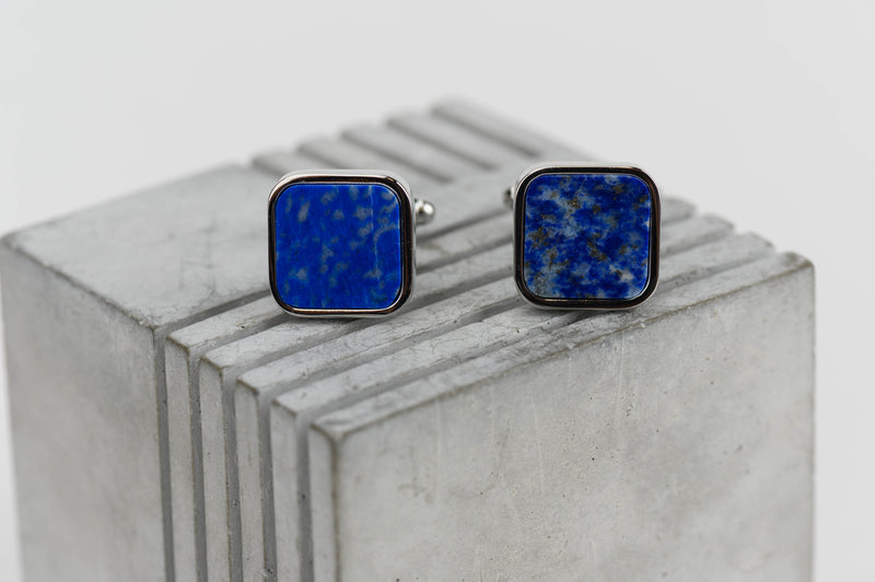 Square Lapis Lazuli Cufflinks