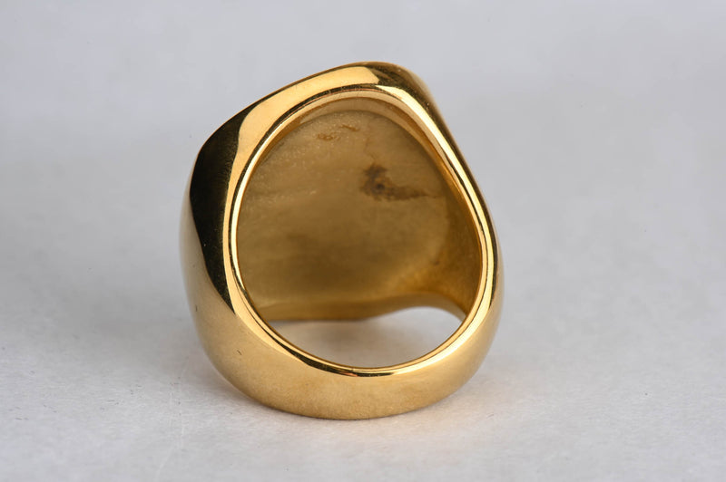 Super Chunky Gold Mother-of-pearl Ring