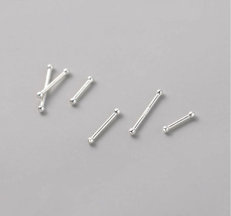 1.2mm 999 Fine Silver Invisible Earring