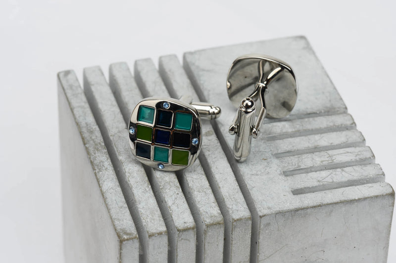 Enamel Square Cufflinks