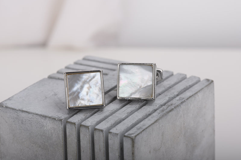 Square Mother of Pearl Cufflink