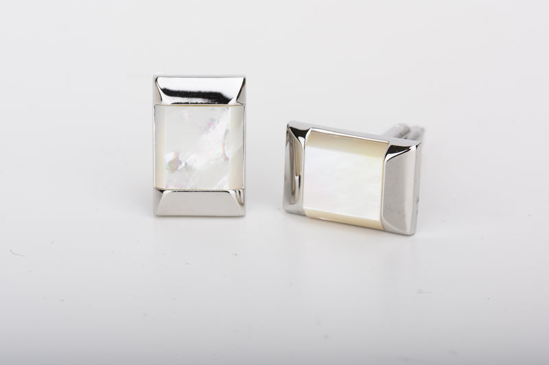 Rectangle Mother of Pearl Cufflink