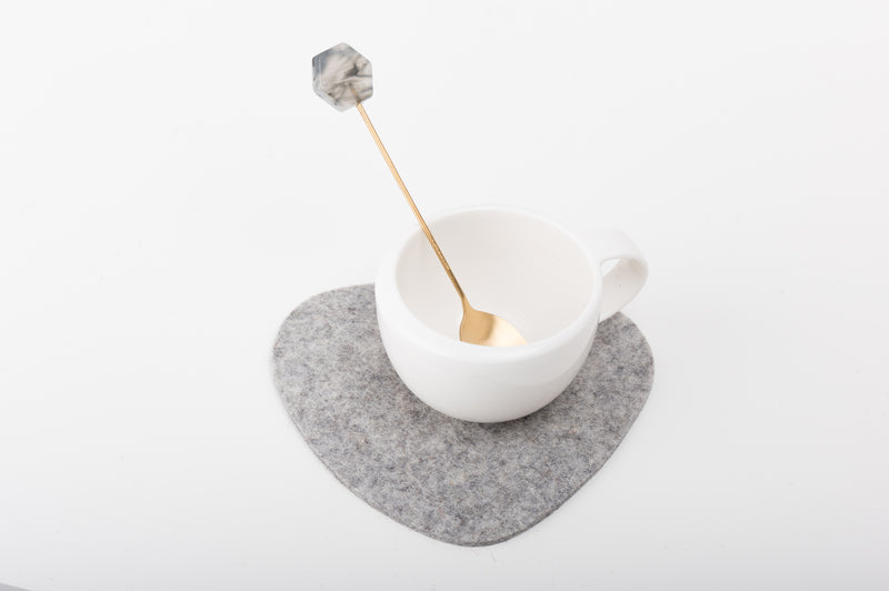 Pebble Shape Wool Felt Coaster