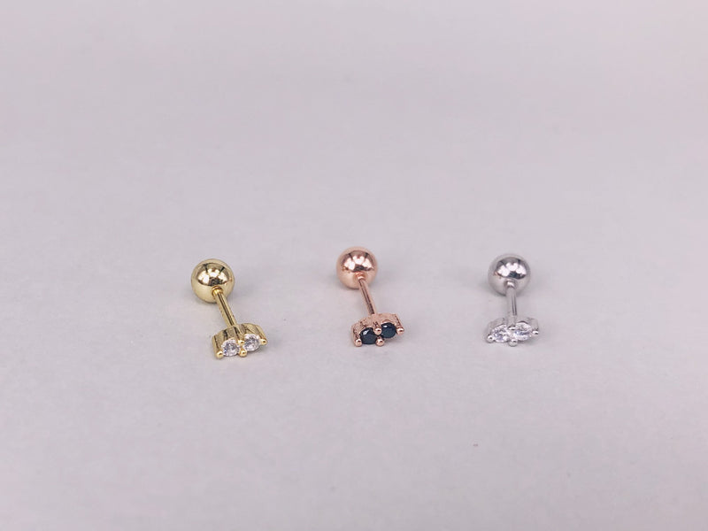 Tiny Dainty CZ Stud Earring