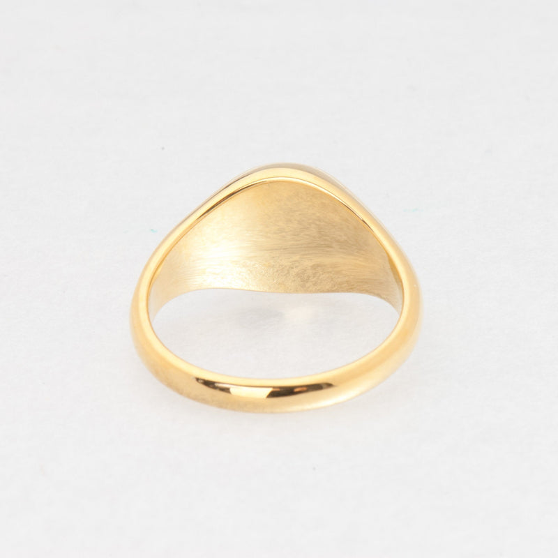 Gold mother-of-pearl ring