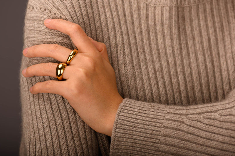 Oversize dome ring