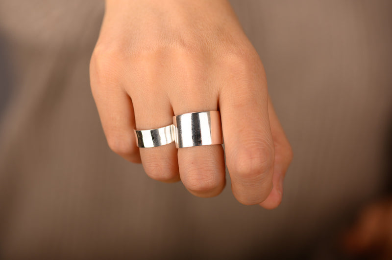 Cigar Ring Adjustable 925 Sterling Silver