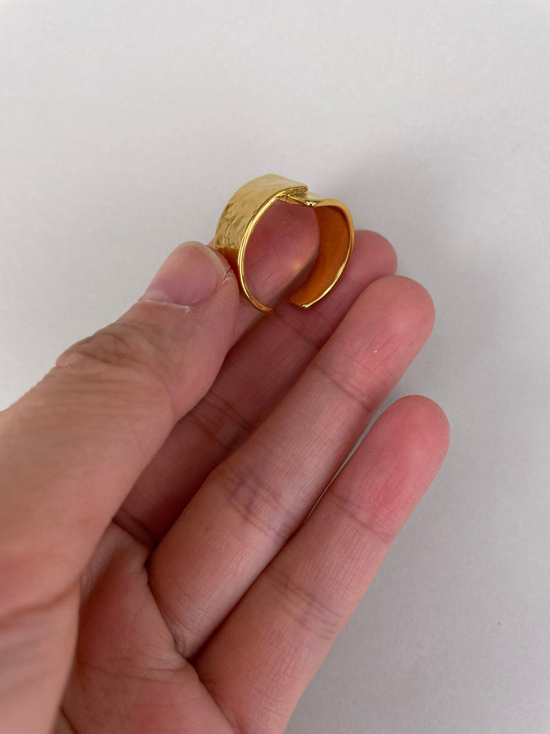 Chunky Overpass Gold Ring