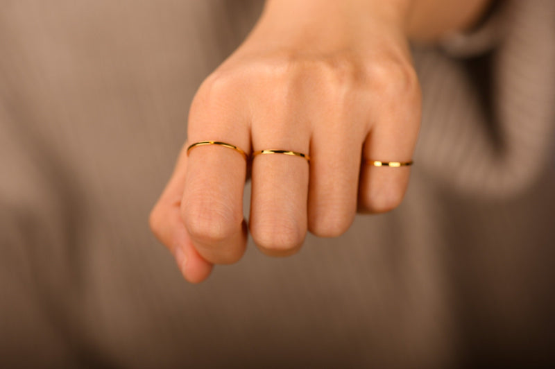 super thin gold ring