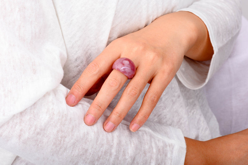 Bold Oversize Acrylic Dome Ring