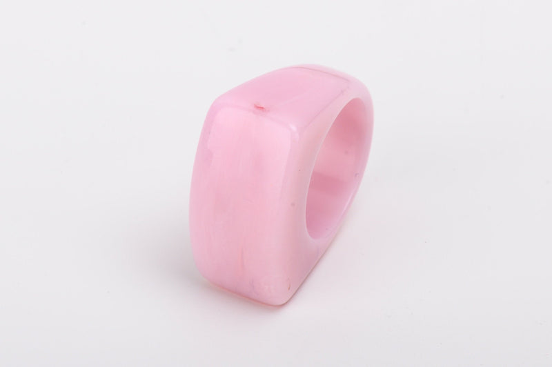 Bold Oversize Acrylic Geometry Ring