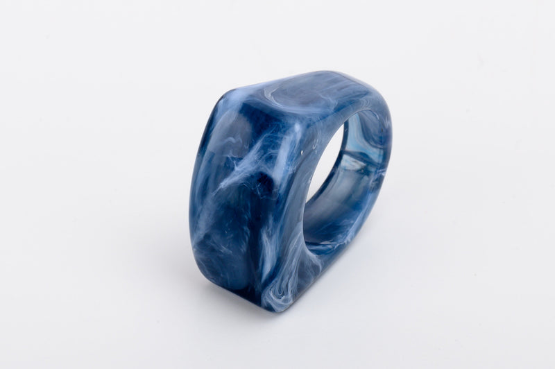 Bold Oversize Acrylic Geometry Ring