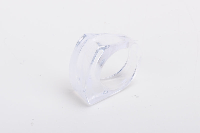 Bold Oversize Acrylic Geometry Ring